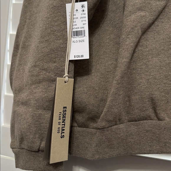 Essentials FEAR OF GOD ✨ Gray Hoodie NWT ⚡️Free Shipping! - Picture 5 of 5